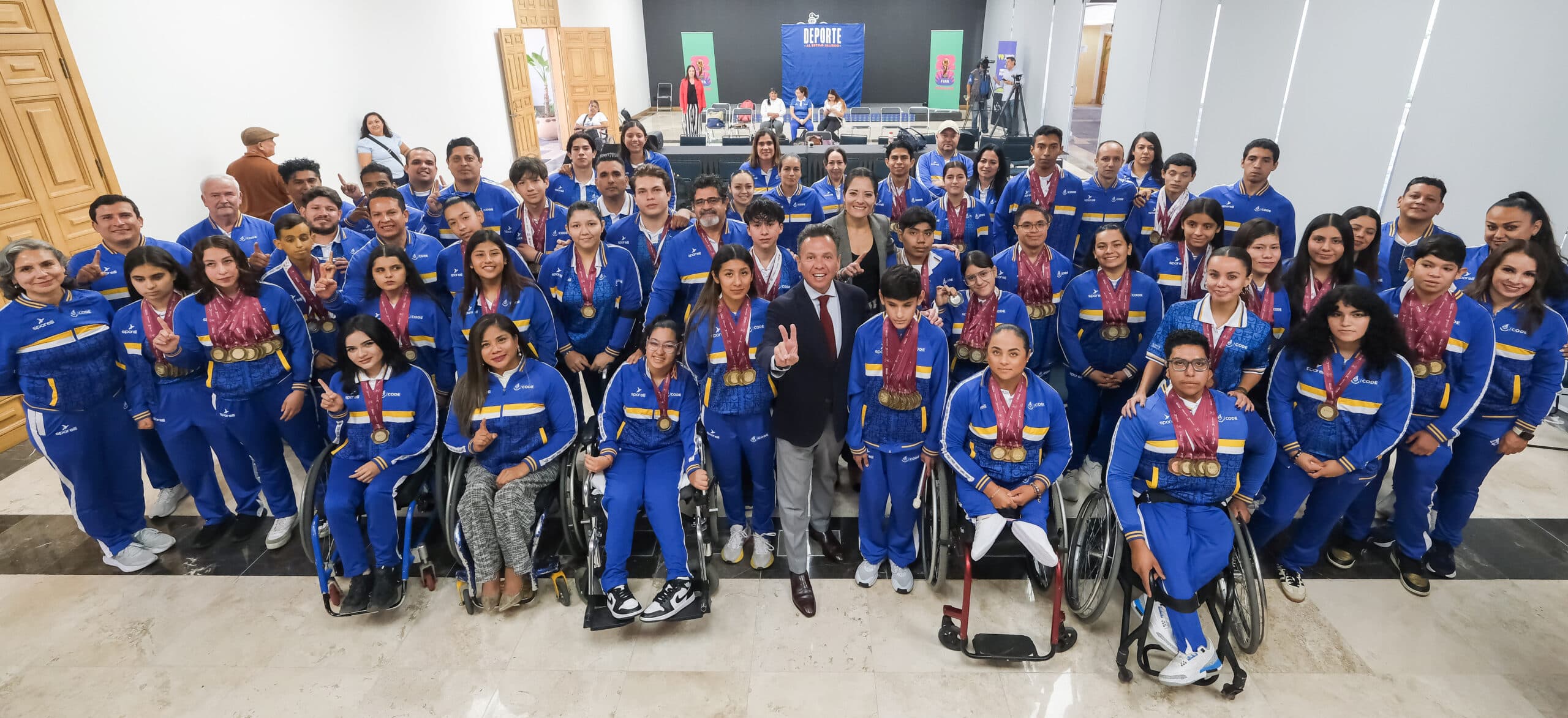 Ratifica Pablo Lemus, Gobernador de Jalisco, respaldo total al deporte adaptado tras campeonato número 20 de Jalisco en la Paralimpiada Nacional